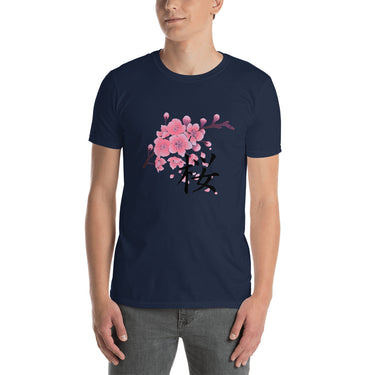 Sakura Cherry Blossoms with Japanese Kanji Shirt. Short-Sleeve Unisex T-Shirt - The Japan Shop